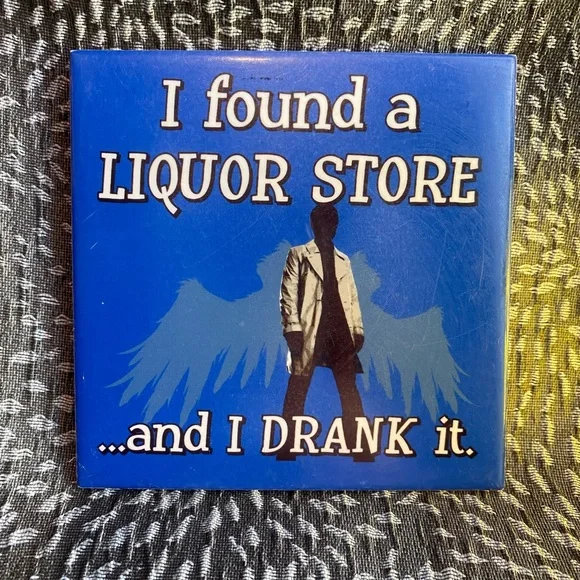 SUPERNATURAL Castiel Drink Coaster - Picture 1 of 2